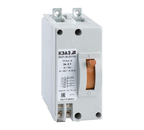 Выключатель автоматический  ВА21-29-241110-4А-6Iн-440DC-У3  101672  КЭАЗ