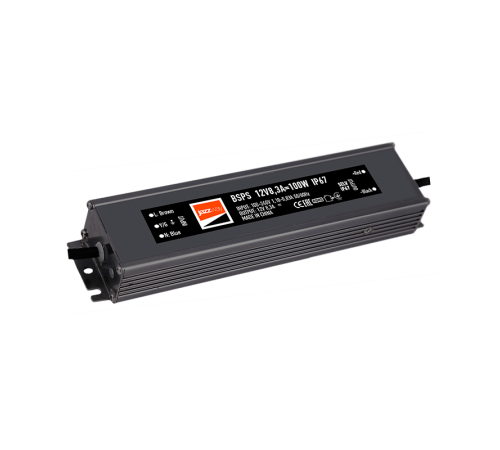 Драйвер для светодиодной ленты LED BSPS  12V8,3A=100W (new) влагозащищенный IP67  3329280A  Jazzway