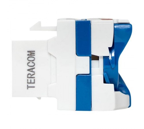 Модуль Keystone TERACOM CS Cat.6 неэкранированный 110 IDC 180 градусов самозажимной (Toolless) синий  TRCS-KSTN-RT180-6UTP-BLU  EKF