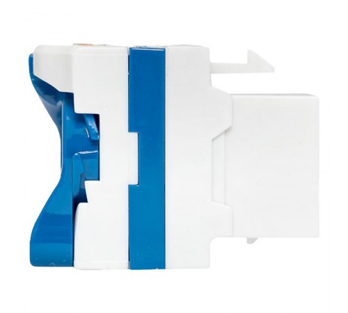 Модуль Keystone TERACOM CS Cat.6 неэкранированный 110 IDC 180 градусов самозажимной (Toolless) синий  TRCS-KSTN-RT180-6UTP-BLU  EKF