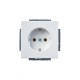 Розетка SCHUKO 16А 250В, серия solo/future, цвет белый бархат  2011-0-6208   2CKA002011A6208  ABB