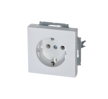 Розетка SCHUKO 16А 250В, серия solo/future, цвет белый бархат  2011-0-6208   2CKA002011A6208  ABB