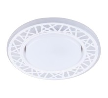 Светильник встраиваемый с белой LED подсветкой CD9912 потолочный GX53 без лампы, белый  32939  Feron