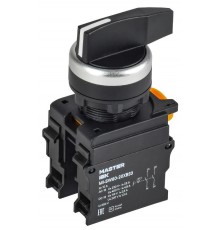 Переключатель длин. ручка 3 полож. возв. 2NO MASTER  MI-SW60-20XB33-4-25-3-K02  IEK