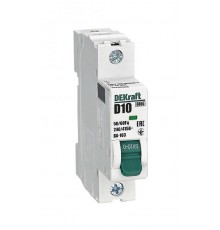 Выключатель автоматический однополюсный ВА-103 1Р 10А характеристика D 6кА  12335DEK  DEKraft