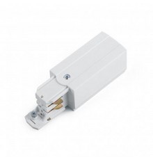 Токоподвод левый для шинопровода трехфазного осветительного PRO-0431, белый, 91240  41073  FERON