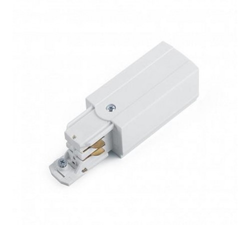 Токоподвод левый для шинопровода трехфазного осветительного PRO-0431, белый, 91240  41073  FERON