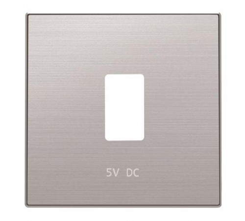 Накладка для механизма USB зарядного устройства, серия SKY, цвет нержавеющая сталь 8585.2 AI  2CLA858520A1401  ABB