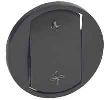 Celiane Графит Накладка перек.ск.вент.   067961  Legrand