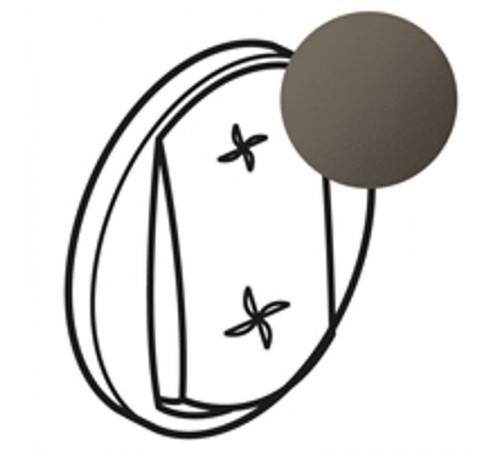 Celiane Графит Накладка перек.ск.вент.   067961  Legrand