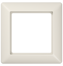 Рамка 1-кратная для вертикальной и горизонтальной установки; термопласт, слоновая кость  AS581BF  Jung