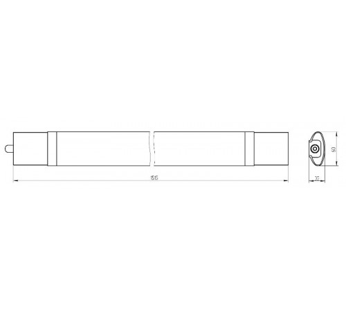Светильник светодиодный промышленный линейный IP65 50Вт 1500х60х30мм 4250Лм Ra>80 6500K мат SPP-3-50-6K-M  Б0041978  ЭРА