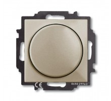 ABB Basic 55 Шампань Светорегулятор поворотно-нажимной 60-400 Вт для л/н  6515-0-0845   2CKA006515A0845  ABB