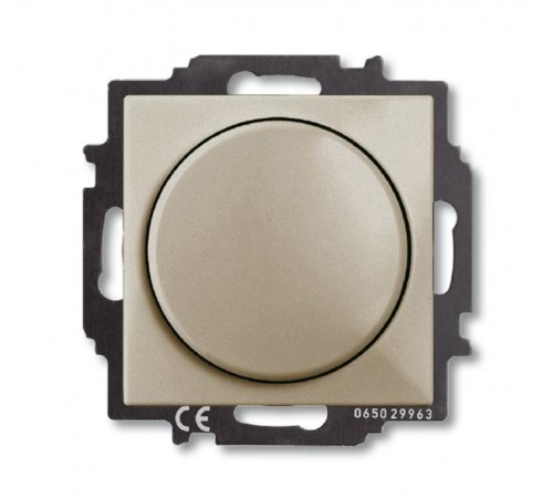 ABB Basic 55 Шампань Светорегулятор поворотно-нажимной 60-400 Вт для л/н  6515-0-0845   2CKA006515A0845  ABB