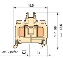 Клемма D2,5/8.ADO.NF1 ADO 2.5мм.кв.  1SNA399749R2600  TE