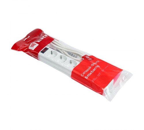 Сетевой фильтр 6*1,8м 16А/3,2кВт с выкл. c/з ПВС 3х1,0 Блокбастер XL EKF PROxima  UFA16-310-6-018  EKF