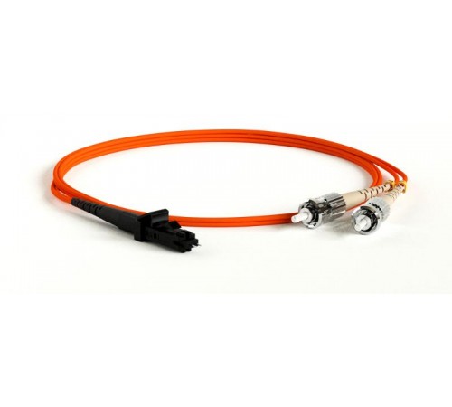 Патч-корд FC-D2-62-MTRJM/PR-ST/PR-H-5M-LSZH-OR волоконно-оптический (шнур) MM 62.5/125, ST-MTRJ(папа), 2.0 мм, duplex, LSZH, 5 м  28280  Hyperline