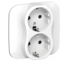 FLITE Розетка 2-ая с заземлением со шторками быстрозажимные клеммы 16А РСш12-1-А-ФлБ белый  FI-R24A-16-1-K01  IEK