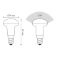 Лампа светодиодная LED 4Вт E14 220В 2700К Reflector R39  106001104  Gauss