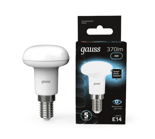 Лампа светодиодная LED 4Вт E14 220В 4100К Reflector R39  106001204  Gauss