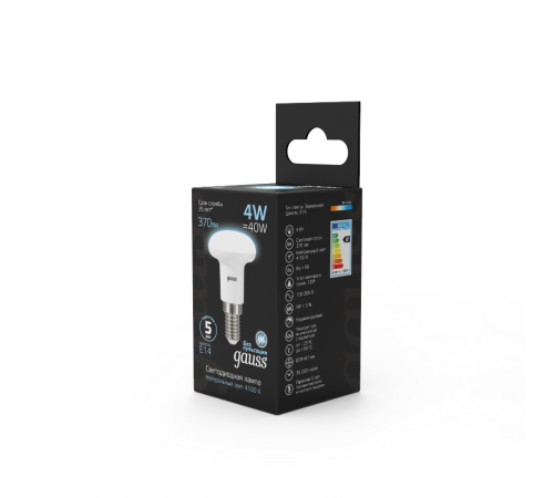 Лампа светодиодная LED 4Вт E14 220В 4100К Reflector R39  106001204  Gauss
