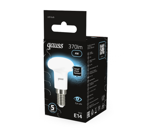 Лампа светодиодная LED 4Вт E14 220В 4100К Reflector R39  106001204  Gauss