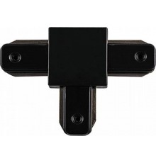 Коннектор для однофазного шинопровода LD1003 Т-образный черный  10333  FERON