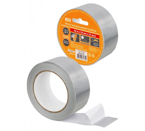 Лента алюминиевая клейкая 50 мм х 40 м  SQ0526-2003  TDM