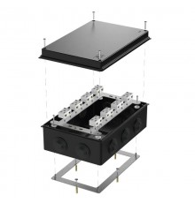 Коробка огнестойкая для о/п 40-0330-FR6.0-4-16-Р Е15-Е60 RAL9005 260х175х90 (7 шт/кор) черная  40-0330-9005-FR6.0-4-16-Р  Промрукав