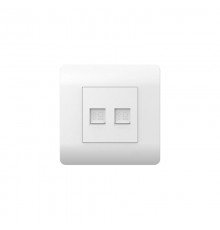 Розетка компьютерная 2хRJ45, белый(NEW3-E)  431553  CHINT