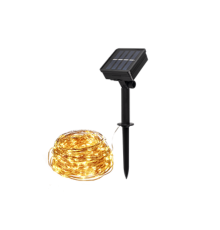 Светильник садовый на солнечной батарее SLR-G03-100Y нить, желт. 100 LED  .5033320  ФАZА