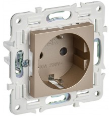 SKANDY Розетка с з/к без з/ш 16А SK-R05Sh шампань  SK-R11-16-K37  IEK