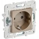 SKANDY Розетка с з/к без з/ш 16А SK-R05Sh шампань  SK-R11-16-K37  IEK