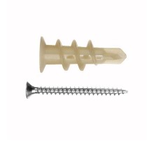 Анкер (дюбель) DRIVA NYLON с шурупом (6 шт) - пакет Tech- Krep ( 0,02299 кг)  142473  Tech-KREP