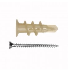 Анкер (дюбель) DRIVA NYLON с шурупом (4 шт) - пакет Tech- Krep ( 0,016 кг)  102947  Tech-KREP