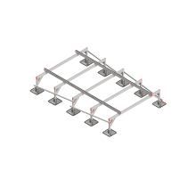 Опорная конструкция для установки оборудования TECHNORAPTOR STEELFOOT 2000х3000 тип 2  KM-TR-STF-SSEI-2000-3000-2  КМ - профиль