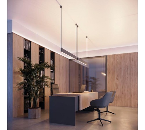 Профиль SL-LINE-25100-DUAL-2500 BLACK (Arlight, Алюминий)  033735  Arlight