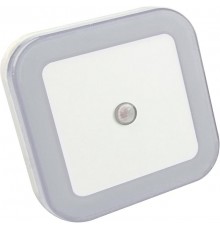 Ночник светодиодный NLE 03-SW-DS КВАДРАТ белый с датчиком освещения 230В  4690612028781  IN HOME