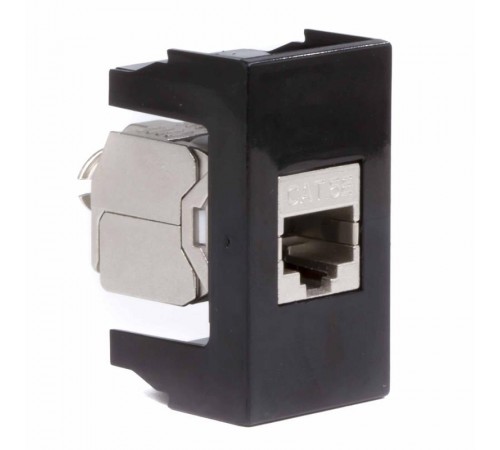 Розетка RJ-45 кат5E,экр,Viva,1 мод.,черн  45248  DKC