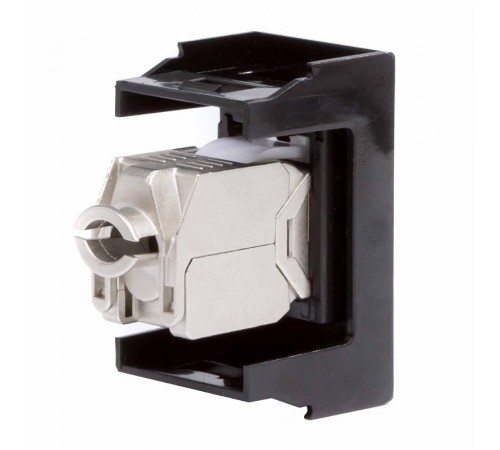 Розетка RJ-45 кат5E,экр,Viva,1 мод.,черн  45248  DKC