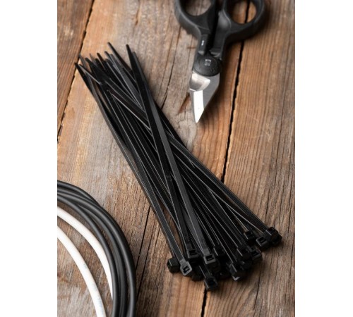 Хомут P6.6 стандартный (ч), 4.8x350 (100шт) FlexLock PROxima  plc-fl-ctsb-4.8x350  EKF