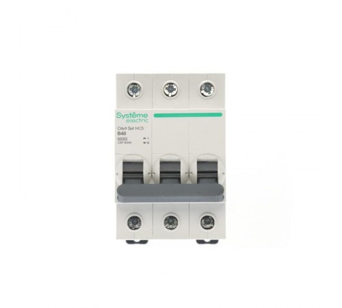 Выключатель автоматический трёхполюсный 40A B 6kA City9  C9F16340 Systeme Electric