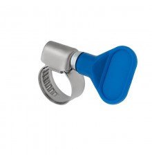 Хомут червячный 8-12/9-0,7мм, с ключом, нержавеющая сталь W2, (50 шт/уп)  07-0708-1  REXANT