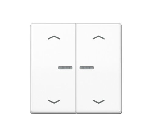 Клавиша для KNX кнопки, 2 группы с окошком и символами "стрелки"; дюропласт; белый  AS102KO5PWW  Jung