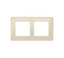 Simon 82 Рамка декоративная, 2 поста, Select, S82 Detail, слоновая кость-шампань  8201620-248  Simon