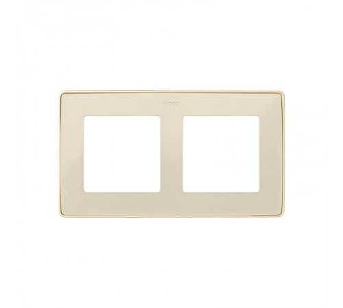 Simon 82 Рамка декоративная, 2 поста, Select, S82 Detail, слоновая кость-шампань  8201620-248  Simon