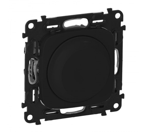 Etika Антрацит Светорегулятор поворотный, 300Вт, без нейтрали  672619  Legrand