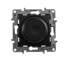 Etika Антрацит Светорегулятор поворотный, 300Вт, без нейтрали  672619  Legrand