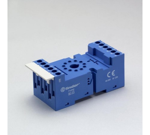 Розетка с винтовыми клеммами (с зажимной клетью) для реле 60.12, таймера 88.12; применяются модули 86.00, 86.30, 99.02;  9002SMA  Finder