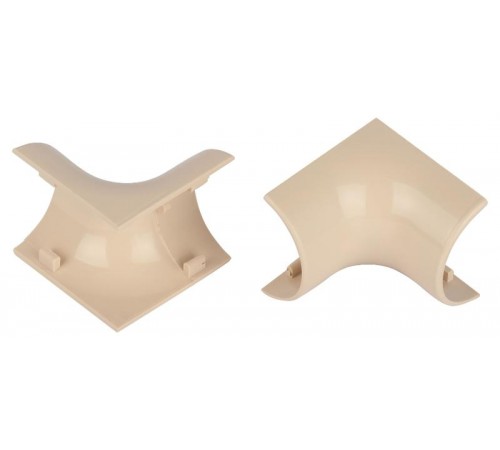 Внутренний угол  IC-KK-30-13-B для полукруглого кабель-канала бежевый 30х13мм 2шт/комплект  Б0064900  ЭРА